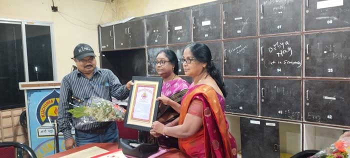Farewell to Mrs Ranjanee Nayak , Reader in Odia, KUCHINDA COLLEGE, KUCHINDA on her superannuation ,30.06.2024 and handing over provisional pension order