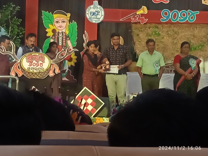 Tiki Patel ,+21st Science , Kuchinda College, kuchinda,secures 2nd position in Drawing competition in the DISTRICT LEVEL SURABHI 2024 Progra