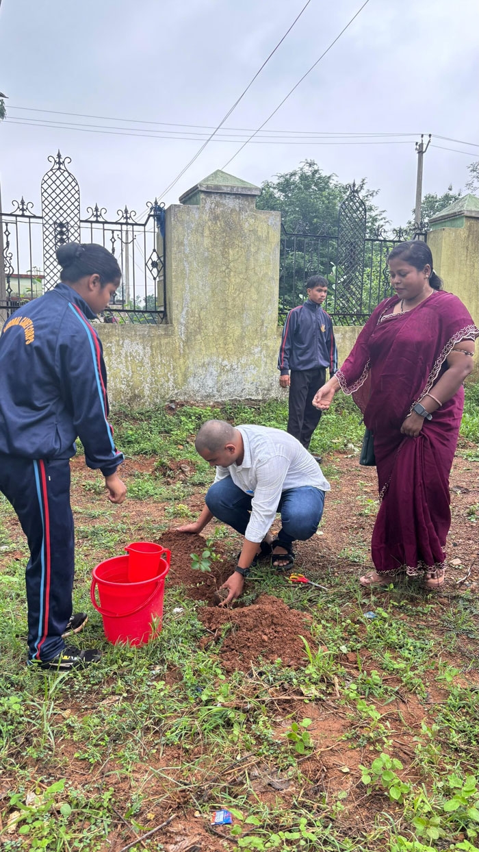 Plantation in the OBSERVANCE of FOUNDATION DAY of KUCHINDA COLLEGE on 02.07.2025