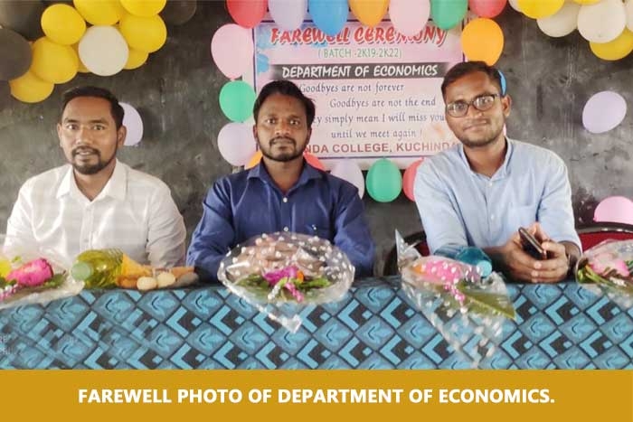 Farewell photo of dept. of ECONOMICS.