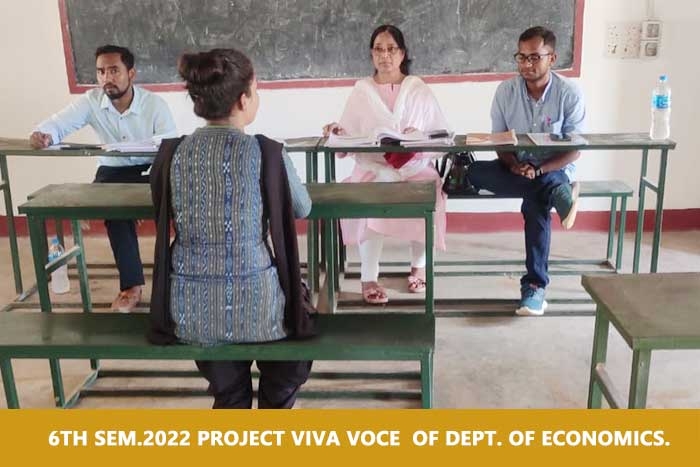 6th sem.2022 PROJECT VIVA VOCE  of dept. of ECONOMICS.