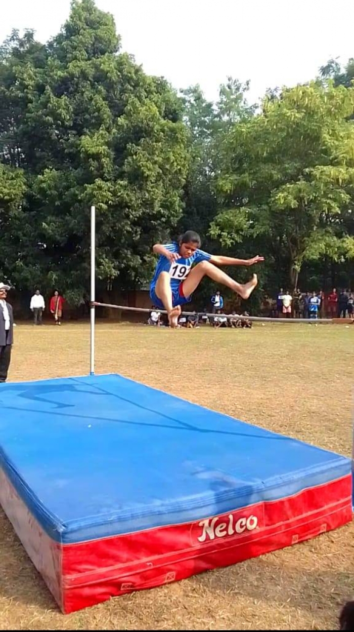 Second Position in High Jump in Inter College Athletic Meet of Sambalpur University,2022.