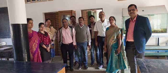 Inspection team visited Language Lab, Physics  Lab, Chemistry Lab,Botany Lab, Zoology Lab and Computer Lab and Library.