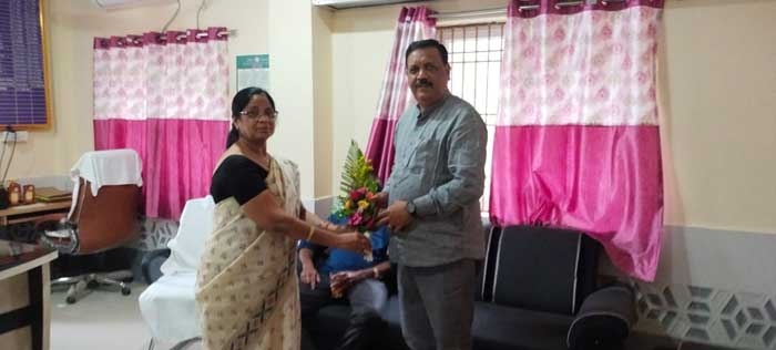 Sj. Prabodh Kumar   Rath ,Secretary,Odisha Sangeet Nataka academi , Bhubaneswar ,paid a visit to  Kuchinda College, Kuchinda today i.e 30.04.2023.