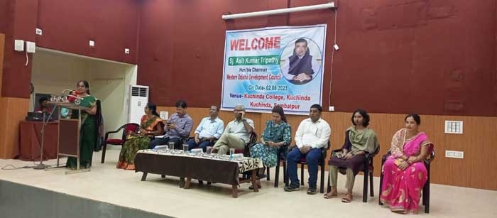 Mr.Asit Tripathy,IAS, Chairman, WODC , Mrs Ananya Das ,IAS,DM and Collector, Sambalpur, RDC, Sambalpur,CEO, Sambalpur ,Zila parishad Chairman  Mrs Kumudini Naik visited KUCHINDA COLLEGE, KUCHINDA on 02.08.2023.
