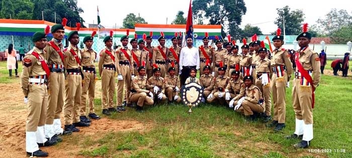 Kuchinda College NCC won 1st Prize in Sub-divisional Independence Parade