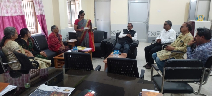 Governing body meeting. and Felicitation to District Champion(throwing event) Ms Tilottama Bagh